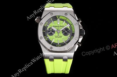 Swiss Audemars Piguet Royal Oak Offshore Diver 26703 Green Rubber Replica Watch